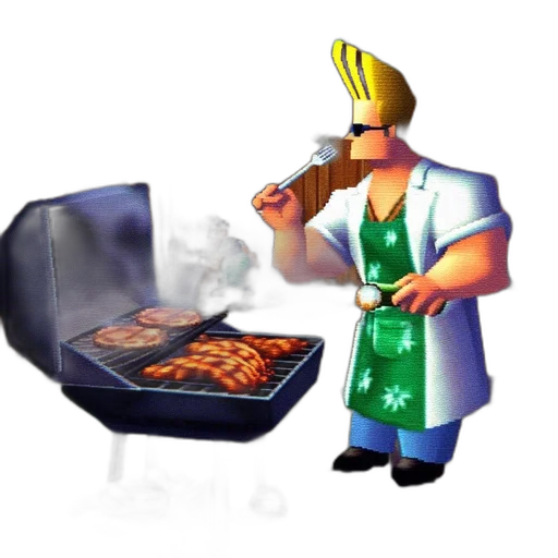 food, staff, robot, 3d render transparent PNG cut-out