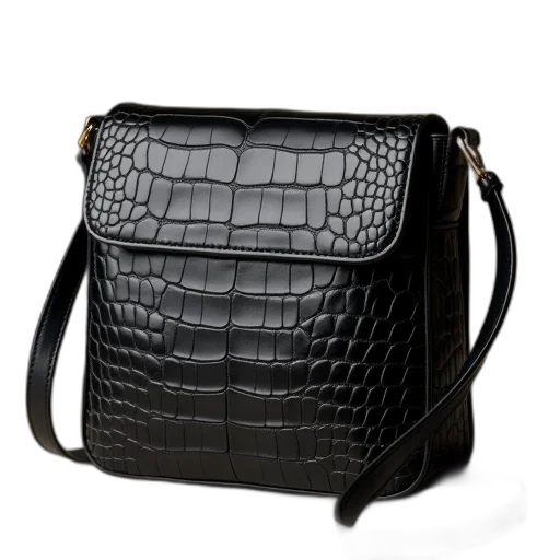 cross, body, bag, black transparent PNG cut-out