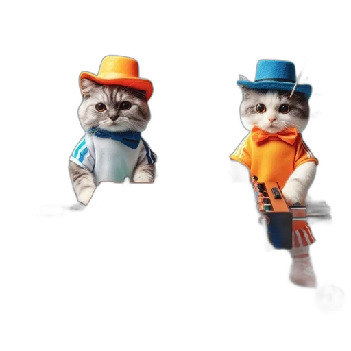 hat, animal, staff, 3d render transparent PNG cut-out