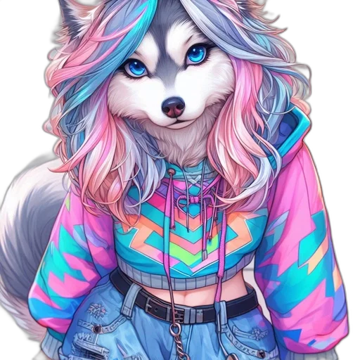 jacket, dress, animal, face transparent PNG cut-out