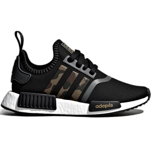 shoes, 3d render, black, white transparent PNG cut-out
