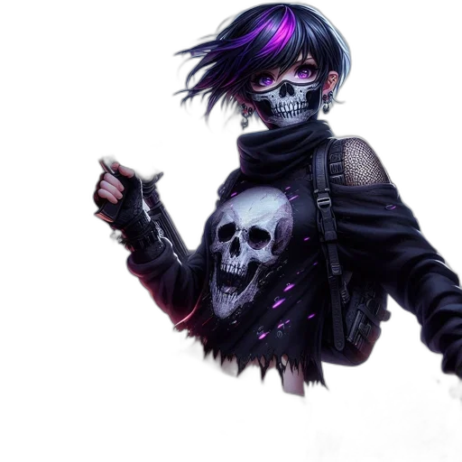 jacket, cyberpunk, concept art, fantasy art transparent PNG cut-out