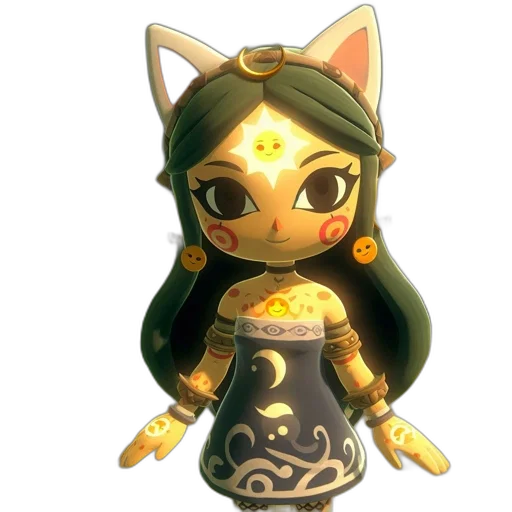 staff, mask, dress, jewelry transparent PNG cut-out