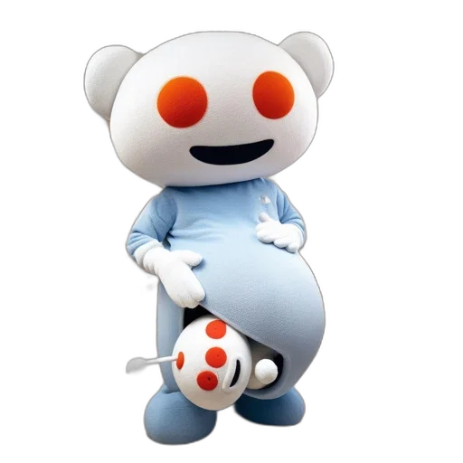 robot, staff, creature, 3d render transparent PNG cut-out