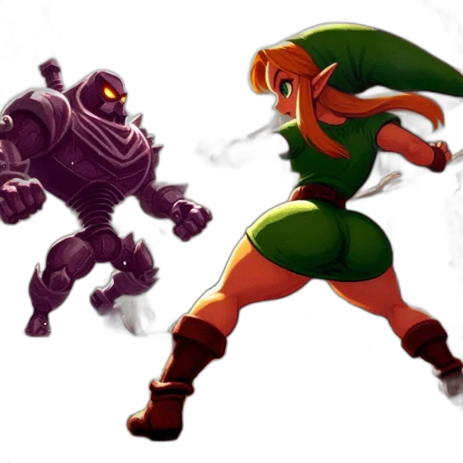 concept art, pixel art, fantasy art, comic book art transparent PNG cut-out