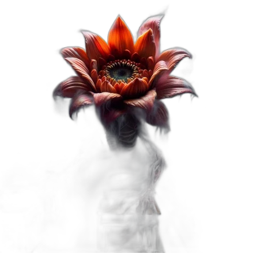 flower, crown, mask, creature transparent PNG cut-out