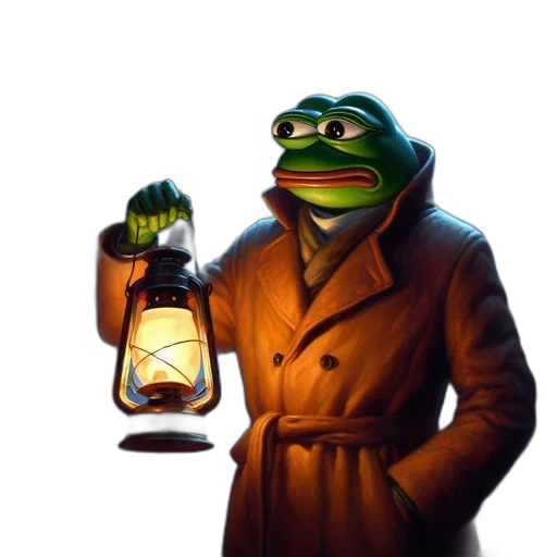 jacket, concept art, frog, brown transparent PNG cut-out
