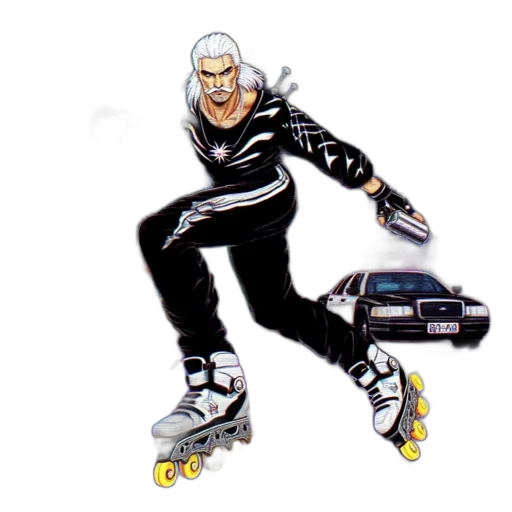 robot, jacket, weapon, concept art transparent PNG cut-out