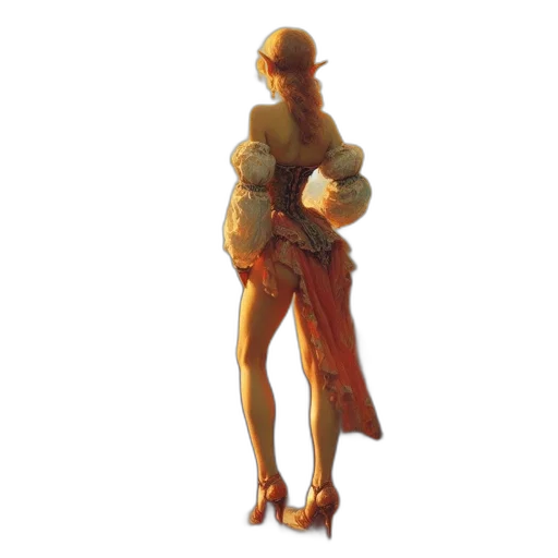 robot, hat, staff, dress transparent PNG cut-out
