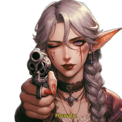 weapon, staff, face, fantasy art transparent PNG cut-out