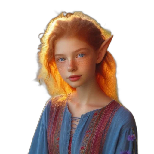 dragon, face, dress, hair transparent PNG cut-out
