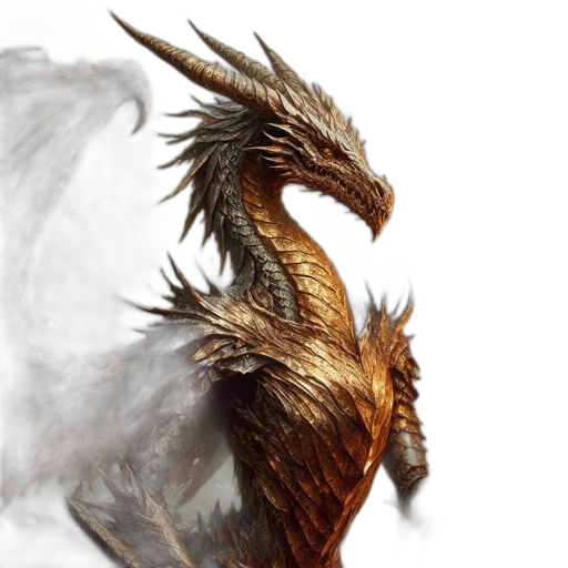 dragon, creature, animal, fantasy art transparent PNG cut-out
