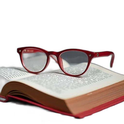 3d render, pair, round, glasses transparent PNG cut-out