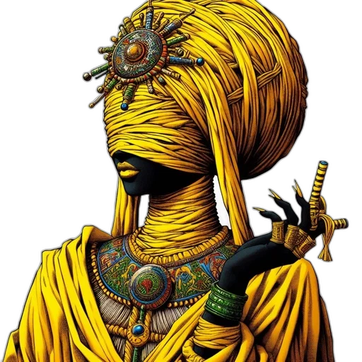 mask, staff, jewelry, crown transparent PNG cut-out