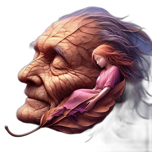 face, mask, creature, hair transparent PNG cut-out