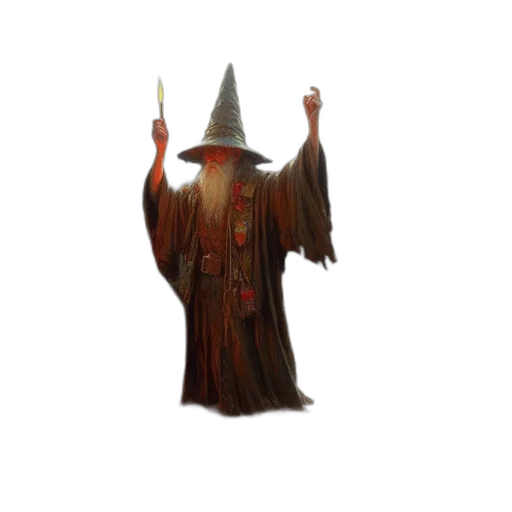staff, hat, creature, mask transparent PNG cut-out