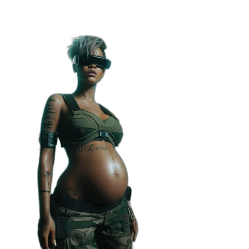 concept art, cyberpunk, 3d render, photorealistic transparent PNG cut-out