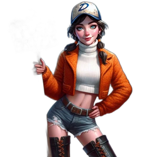 jacket, staff, concept art, fantasy art transparent PNG cut-out
