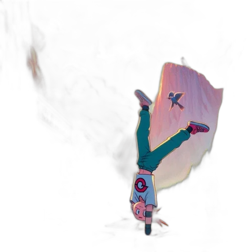 jacket, staff, concept art, 3d render transparent PNG cut-out