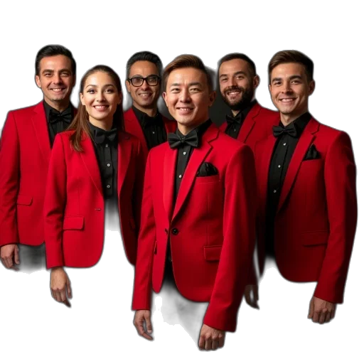 jacket, staff, red, music transparent PNG cut-out