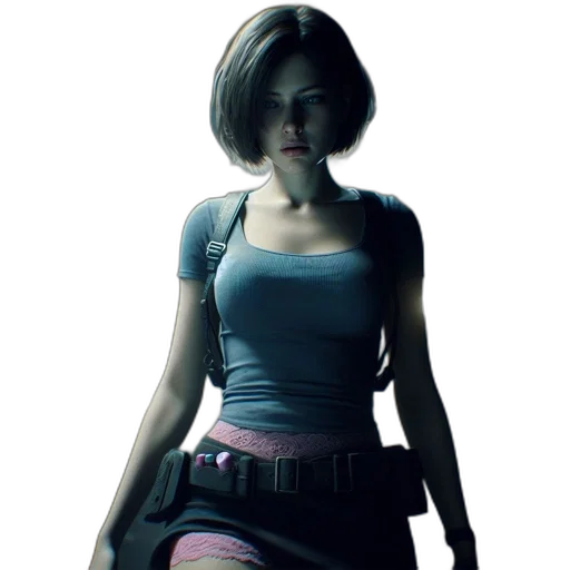 dress, jacket, concept art, 3d render transparent PNG cut-out