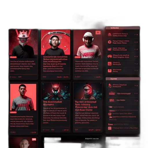 staff, concept art, cyberpunk, red transparent PNG cut-out