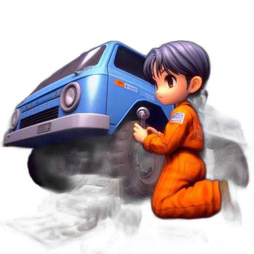 car, robot, weapon, concept art transparent PNG cut-out