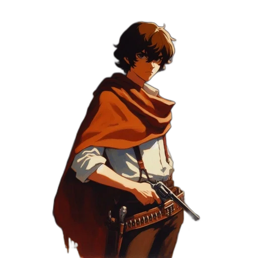 sword, staff, weapon, jacket transparent PNG cut-out