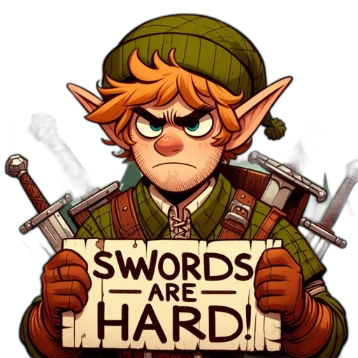 sword, weapon, staff, pixel art transparent PNG cut-out