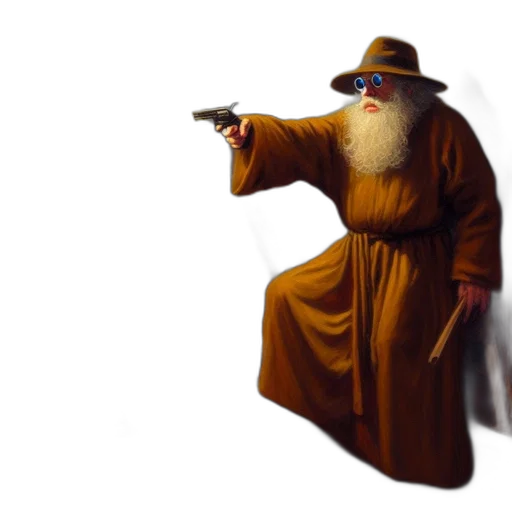 weapon, staff, sword, hat transparent PNG cut-out