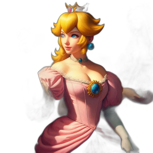 dress, crown, staff, concept art transparent PNG cut-out