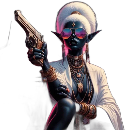 staff, weapon, concept art, cyberpunk transparent PNG cut-out