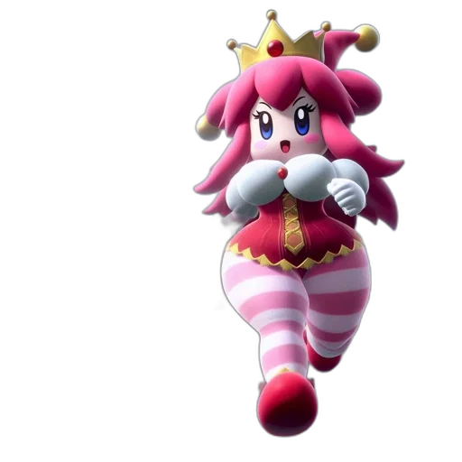 crown, dress, staff, creature transparent PNG cut-out