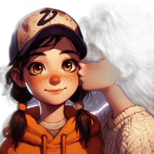 face, hat, anime, concept art transparent PNG cut-out