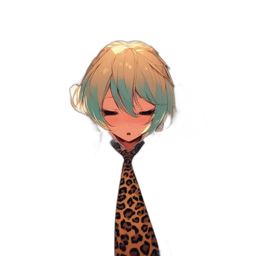 staff, creature, dress, hair transparent PNG cut-out