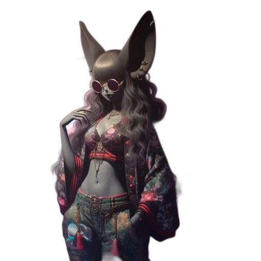jacket, dress, animal, mask transparent PNG cut-out