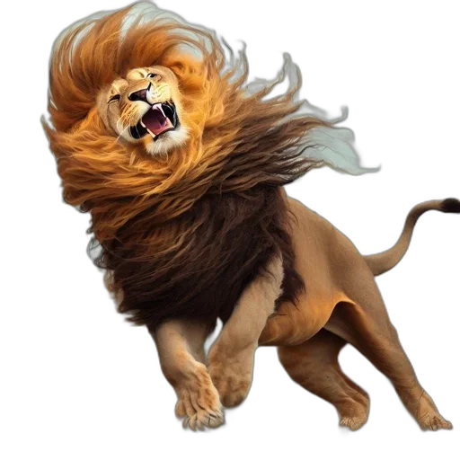 animal, hair, concept art, photorealistic transparent PNG cut-out