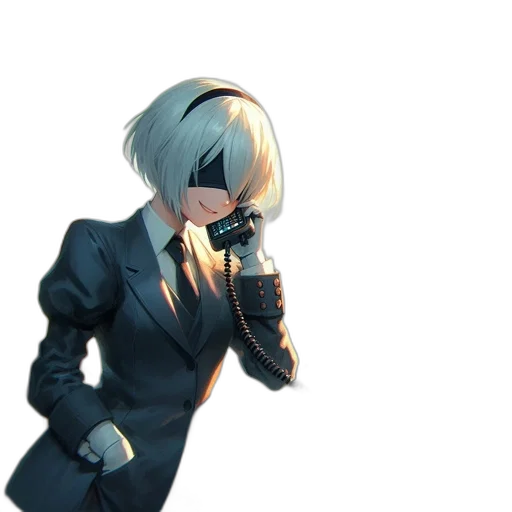 jacket, robot, mask, staff transparent PNG cut-out