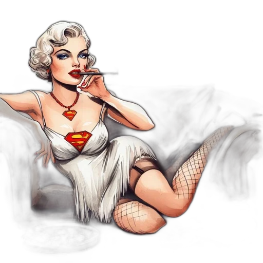comic book art, concept art, fantasy art, cartoon transparent PNG cut-out
