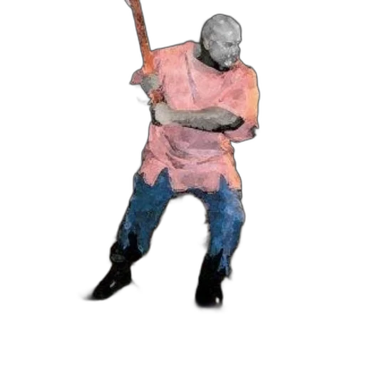 creature, staff, weapon, mask transparent PNG cut-out