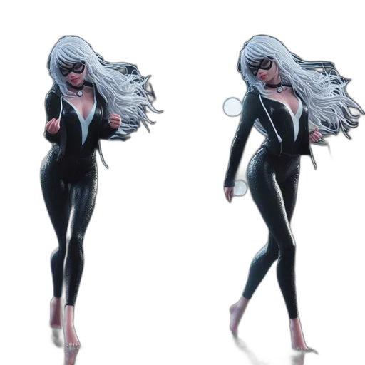 jacket, creature, hair, mask transparent PNG cut-out