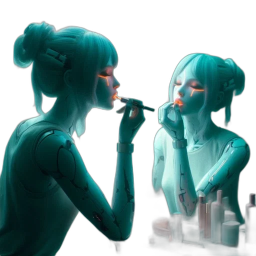 robot, mask, face, concept art transparent PNG cut-out