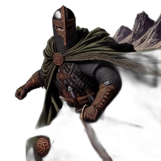 dragon, sword, creature, staff transparent PNG cut-out
