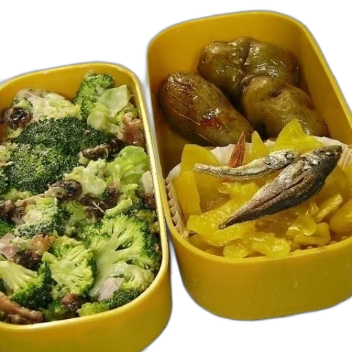food, vibrant, yellow, bento transparent PNG cut-out