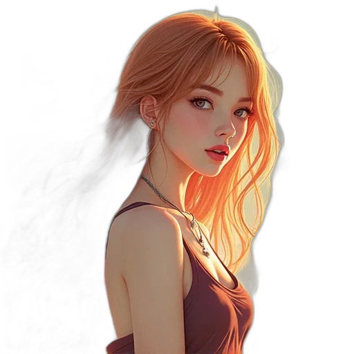 dress, face, mask, hair transparent PNG cut-out