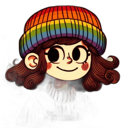 hat, crown, hair, cartoon transparent PNG cut-out