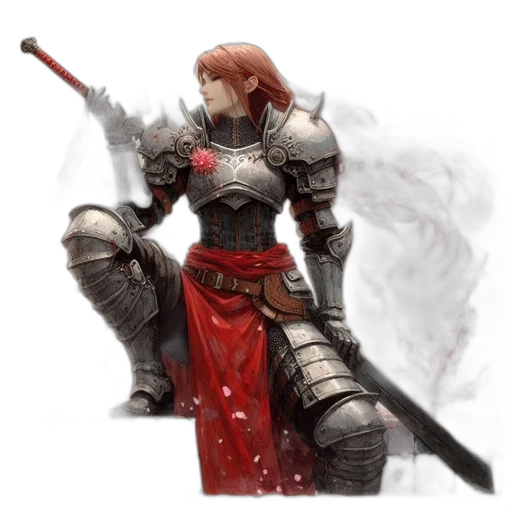 sword, weapon, staff, fantasy art transparent PNG cut-out