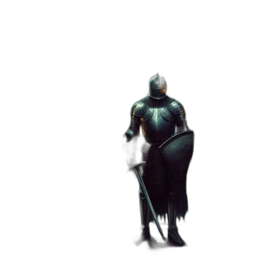 robot, dress, creature, sword transparent PNG cut-out