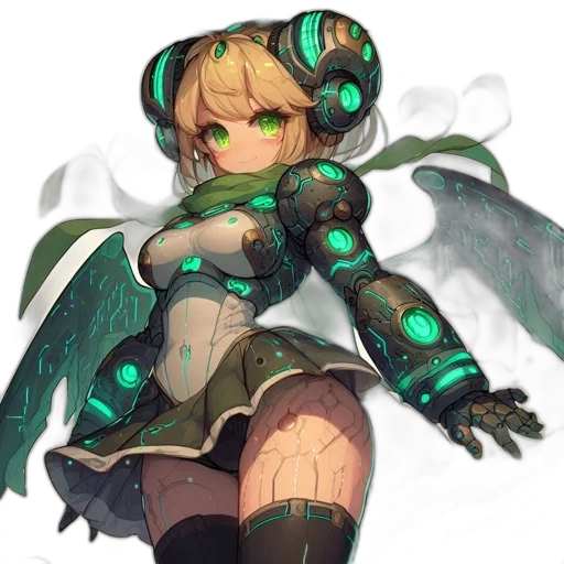 robot, weapon, dragon, staff transparent PNG cut-out