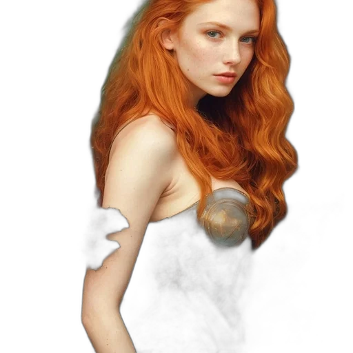 dress, hair, jewelry, weapon transparent PNG cut-out